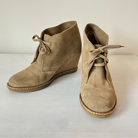 J. Crew MacAlister Wedge Lace Up Bootie - Picture 4 of 7